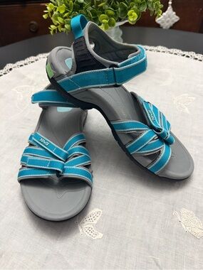 Teva Women's Turquoise Strappy Open-Toe Sandals Sz 7